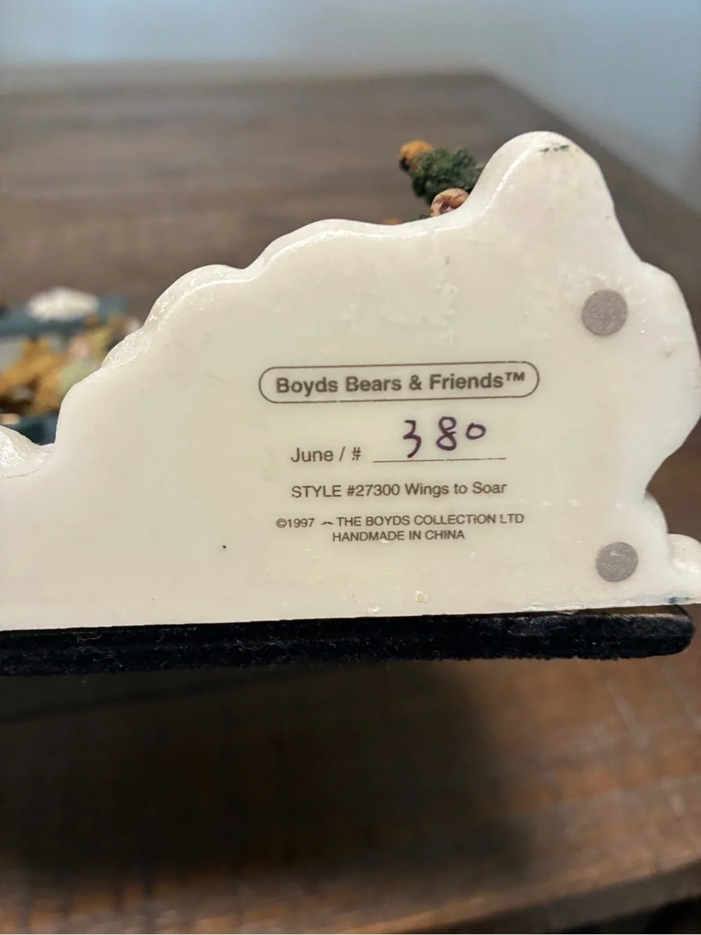 3 Blue Teddy Bear Picture Frames with Gold Accents